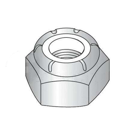 Newport Fasteners Nylon Insert Lock Nut, 7/8"-9, Steel, Grade A, Zinc Plated, 125 PK 492889-BR-125
